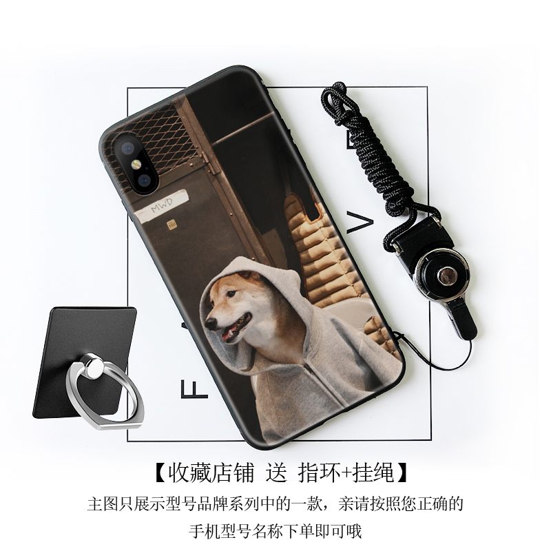 个性潮牌卫衣柴犬萌手机壳适用三星s20+/s10/s9/s8/plus/s76/e软 - 图0