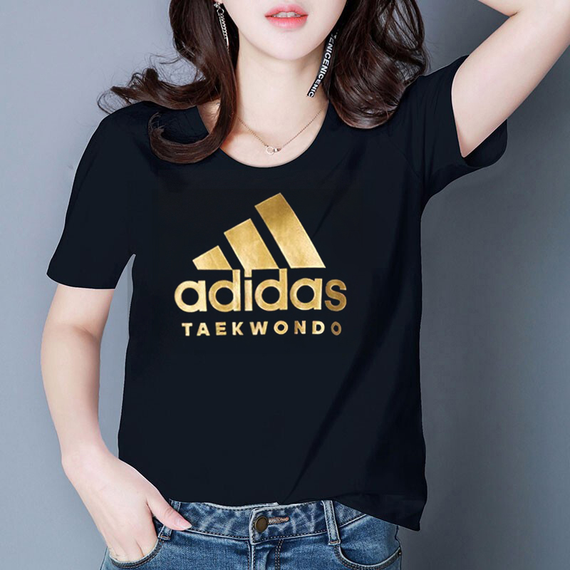 adidas阿迪达斯金标短袖女夏季新款纯棉半袖宽松运动T恤女HG2178-图0