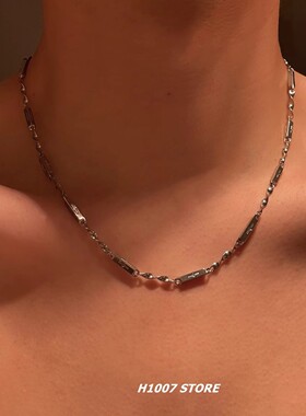 洗澡可戴莫比乌斯环钛钢男项链女