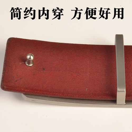 男士皮带头层牛皮不锈钢内穿平滑扣真皮裤带男裤腰带休闲手工腰带 - 图0