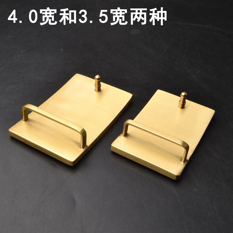黄铜平滑扣皮带头男士光面扣头板扣内穿式腰带头皮带卡扣4.0和3.5,淘宝优惠券,粉丝福利购,淘宝优惠卷