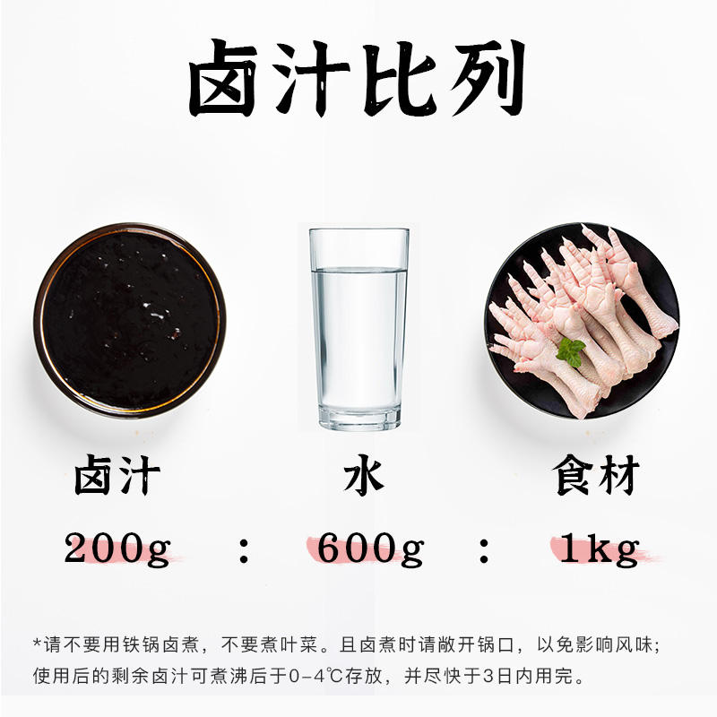 极美滋鸭货老卤汁调料200g卤味料包卤牛肉卤菜家庭卤小包装卤水包-图2