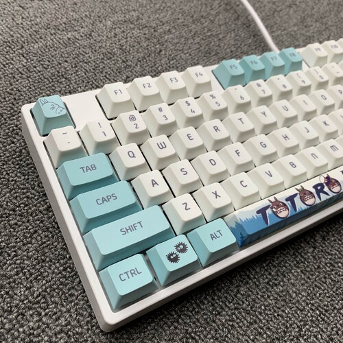 五面热升华PBT键帽k845机械键盘马里奥森灵皮卡丘樱花87珊瑚海104 - 图2