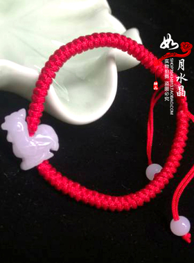生肖属牛吉福添寿翡翠脚链