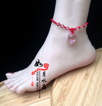 2024 Lucky Amethyst Small Fox Anklet Fashionable and Versatile Nine-tailed Fox Anklet