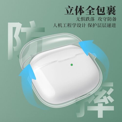 适用IQOO Tws 5保护套vivo tws5蓝牙耳机保护壳透明vivotws5Hi-Fi硅胶iqootws5全包防摔充电仓盒挂绳TPU软套 - 图2