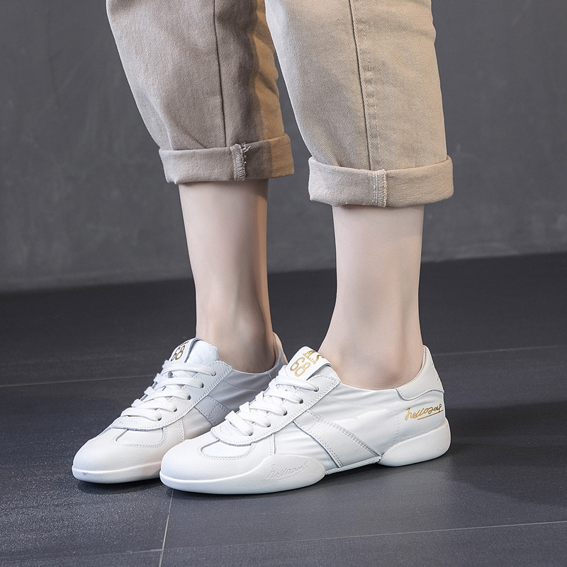 软皮软底夏季小白鞋女透气低帮舒服百搭平底防滑牛皮网布休闲板鞋,淘宝优惠券,粉丝福利购,淘宝优惠卷