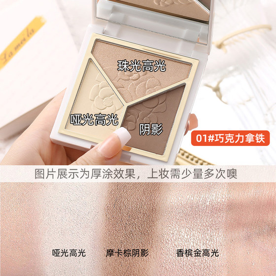 Shimmer blush highlighter all-in-one palette
