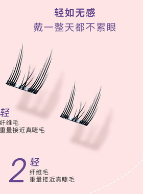 免胶自粘睫毛假睫毛懒人自然仿真新手芭比超软太阳花无需胶水