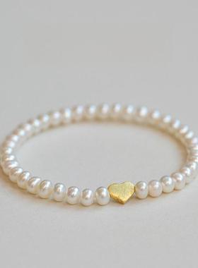 GEMS百搭简约珍珠手链高级感爱心
