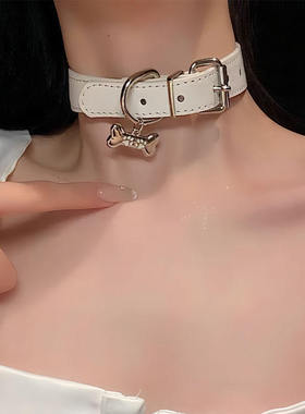 合金亚文化饰品yk项链女狗项链