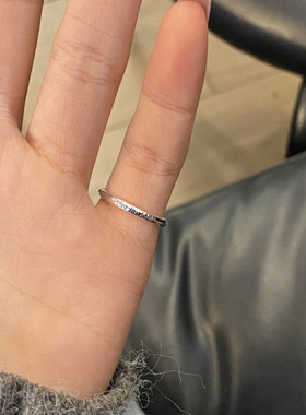 Viva La Vida人生万岁 Live in the moment活在当下戒指女可调节