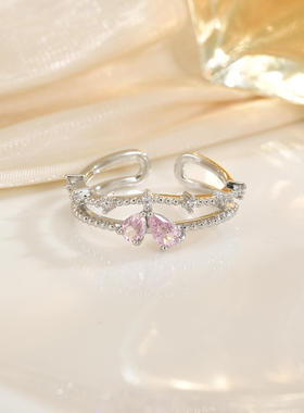 粉钻蜜恋七夕浪漫氛围感心形甜美