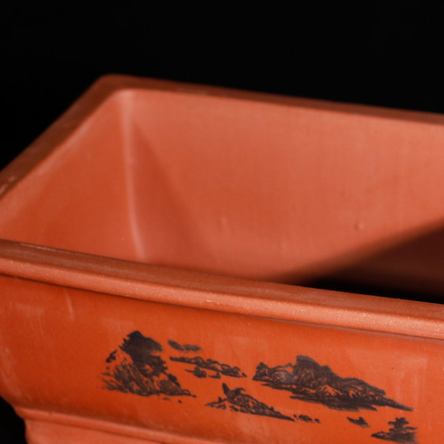 Purple sand simple rectangular flower pot manger for over 40