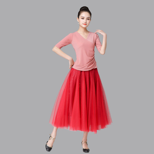 花与影广场舞《羊角花又开》 视频同款 新款舞蹈服跳舞 日常两用 - 图2