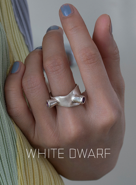 戒指WHITEDWARF紫水晶原创女