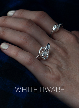 白矮星自转四戒指925银男女包邮