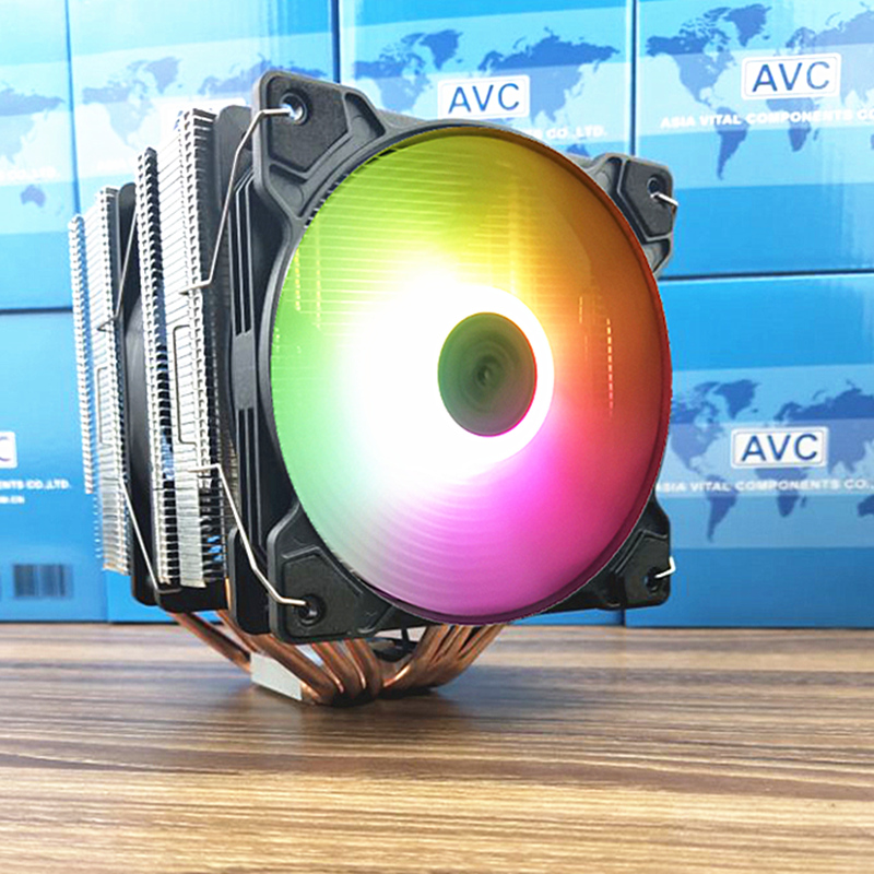 AVC大霜塔cpu散热器i7am4全铜6热管1151amd1700双塔12cm风扇X79x9 - 图1