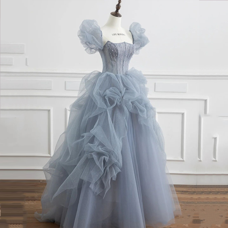 Evening dress, skirt, advanced elite wedding dress for princess, french style, high-quality style Evening dress, skirt, advanced elite wedding dress for princess, french style, high-quality style