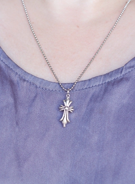 欧美意大利克罗芯十字架原创男女中性风中古复古不掉色洗澡项链