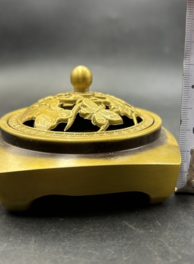 铜制香薰炉中式客厅书房