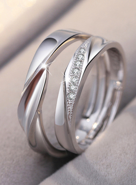多款可选欧美风仿真钻石情侣戒指