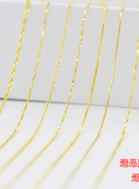 纯银长短款转运珠日韩风彩金项链