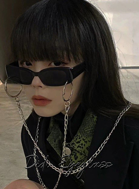 墨镜小框黑色个性风时尚太阳镜