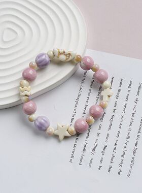 景德镇产地陶瓷手链手工编织文艺新中式清新女生古风手串