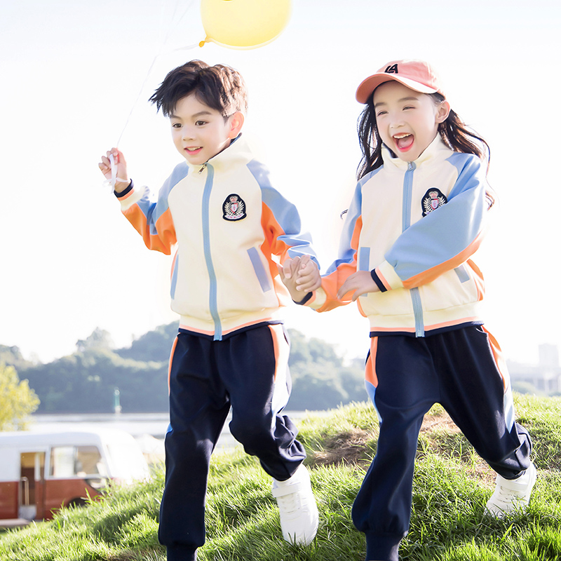 小学生校服春秋款套装儿童一年级班服幼儿园园服秋季运动会三件套-图3