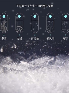 天气预报瓶吊坠纯银情侣