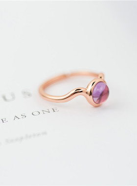 独特风送礼物紫水晶戒指