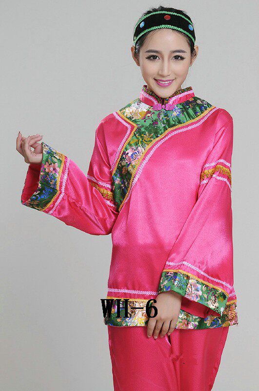 老太太媒婆演出服装戏剧老奶奶地主婆表演服中年老俏夕阳秧歌服_虎窝淘