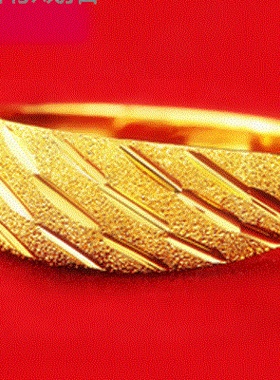 男士镶嵌宝石久不掉色仿真黄金