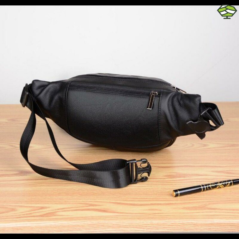 腰包男女牛皮多功能大容量收斜挎包 法狼仕手机包