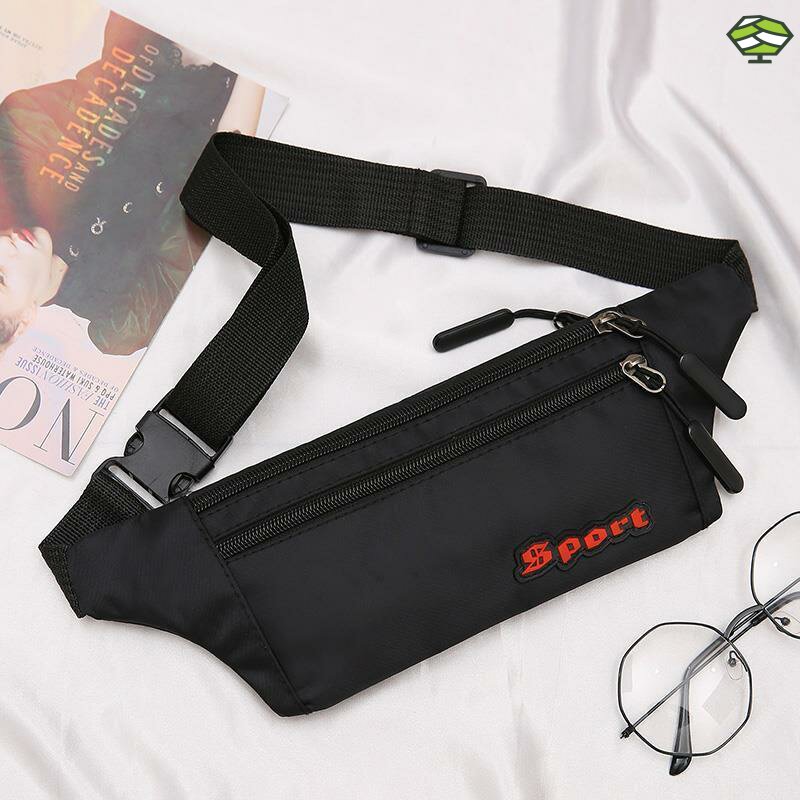 Construction site work waist bag 2026 Oxford cloth casual waist bag thin close-fitting running sports mobile phone bag unisex