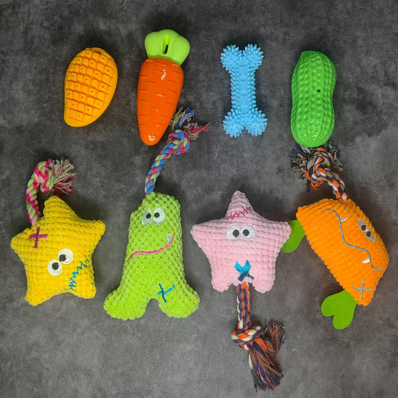 宠物玩具绳结咬胶棒毛绒陪睡磨牙耐咬猫狗通用绳泰迪比熊萨摩金毛,淘宝优惠券,粉丝福利购,淘宝优惠卷