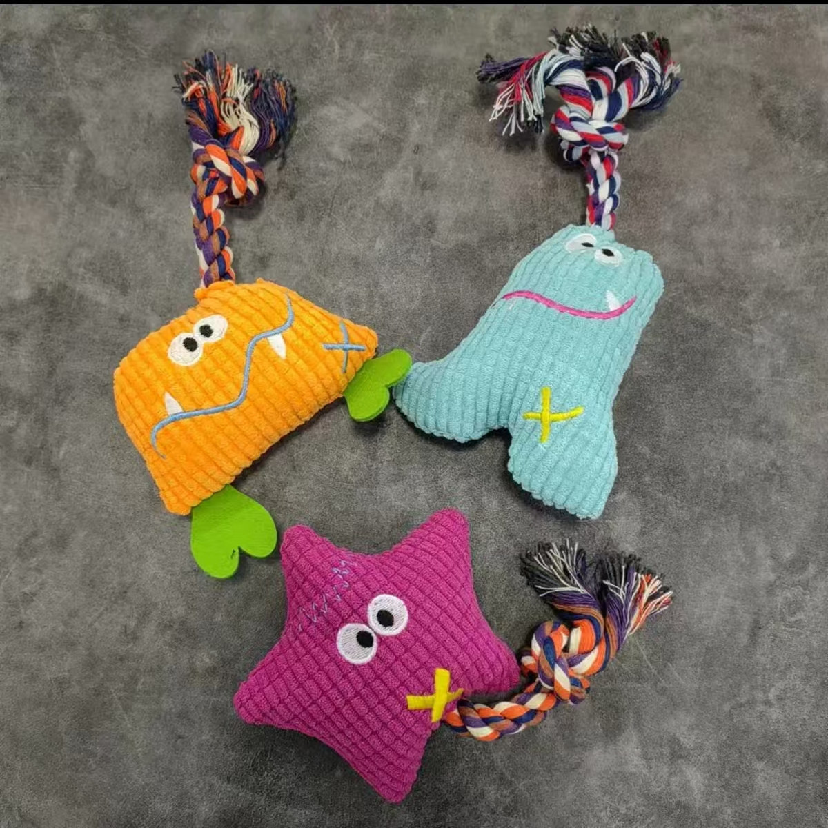 宠物玩具绳结咬胶棒毛绒陪睡磨牙耐咬猫狗通用绳泰迪比熊萨摩金毛,淘宝优惠券,粉丝福利购,淘宝优惠卷