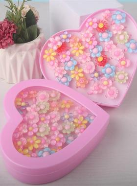 儿童戒指女童宝石珍珠首饰盒宝宝塑料卡通镶钻指环玩具小女孩饰品