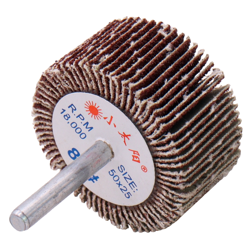 小太阳带柄百叶轮磨头轴砂布轮千叶轮金属木头抛光不锈钢打磨页轮 - 图3