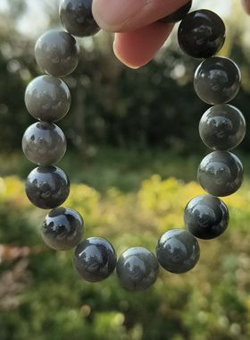 卡13+mm乌鸡手串种老肉细完美度高纯天然缅甸翡翠A货16颗送证书