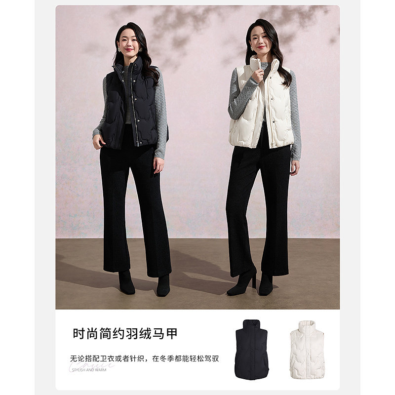 黛玛诗羽绒马甲2025秋冬新款显瘦无袖外套羽绒服女外穿马夹短款,淘宝优惠券,粉丝福利购,淘宝优惠卷