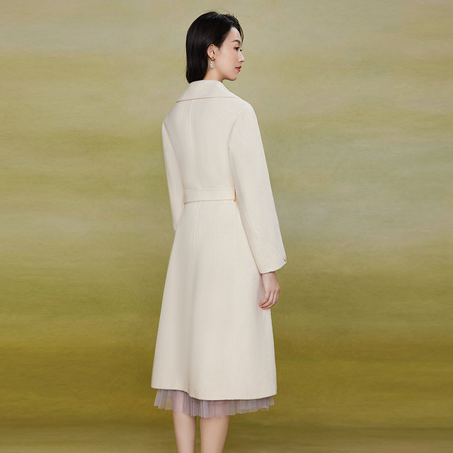 Daimashi simple and fashionable double-sided woolen coat