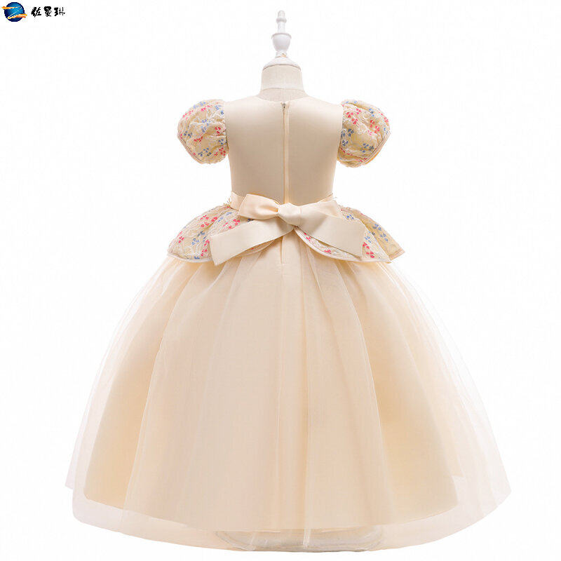 童装公主裙蓬蓬女童短袖钢琴演出服 佐曼琳连衣裙
