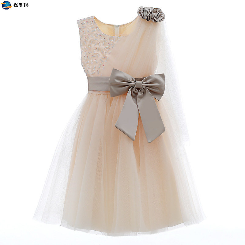 高端儿童公主裙花童女童小秋演出服 佐曼琳连衣裙
