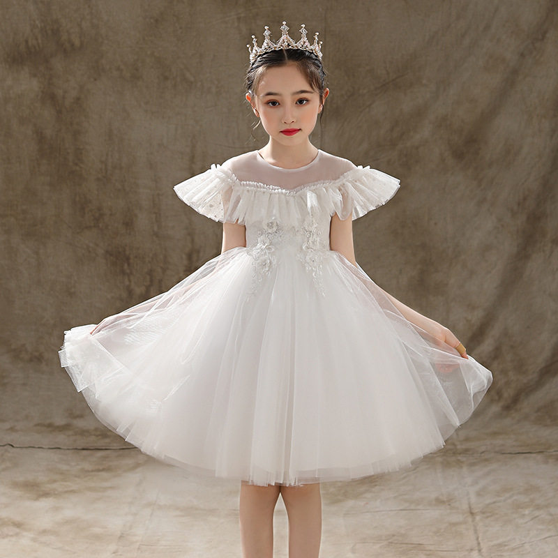 婚纱小女孩公主裙蓬蓬裙纱裙演出服 佐曼琳连衣裙