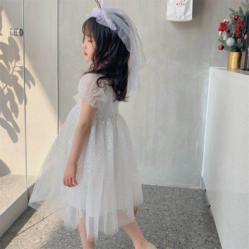 女童连衣裙蓬蓬纱蕾丝夏婚纱裙子 佐曼琳连衣裙