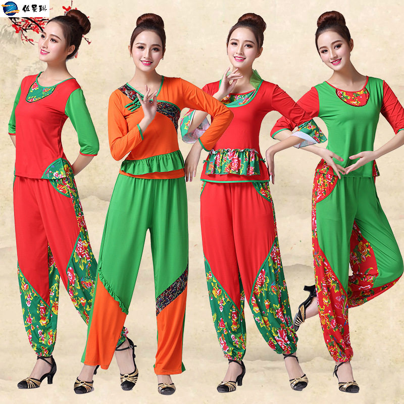 广场舞套装新款春夏舞蹈服装舞服 佐曼琳民族服装/舞台装