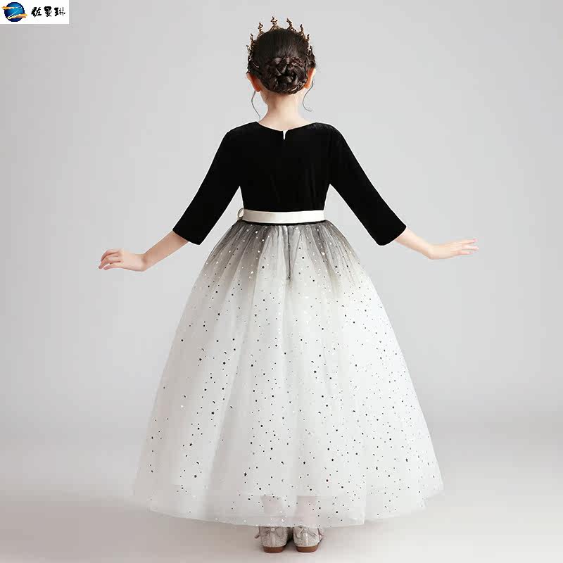 女童钢琴花童生日公主裙儿童演出服 佐曼琳连衣裙