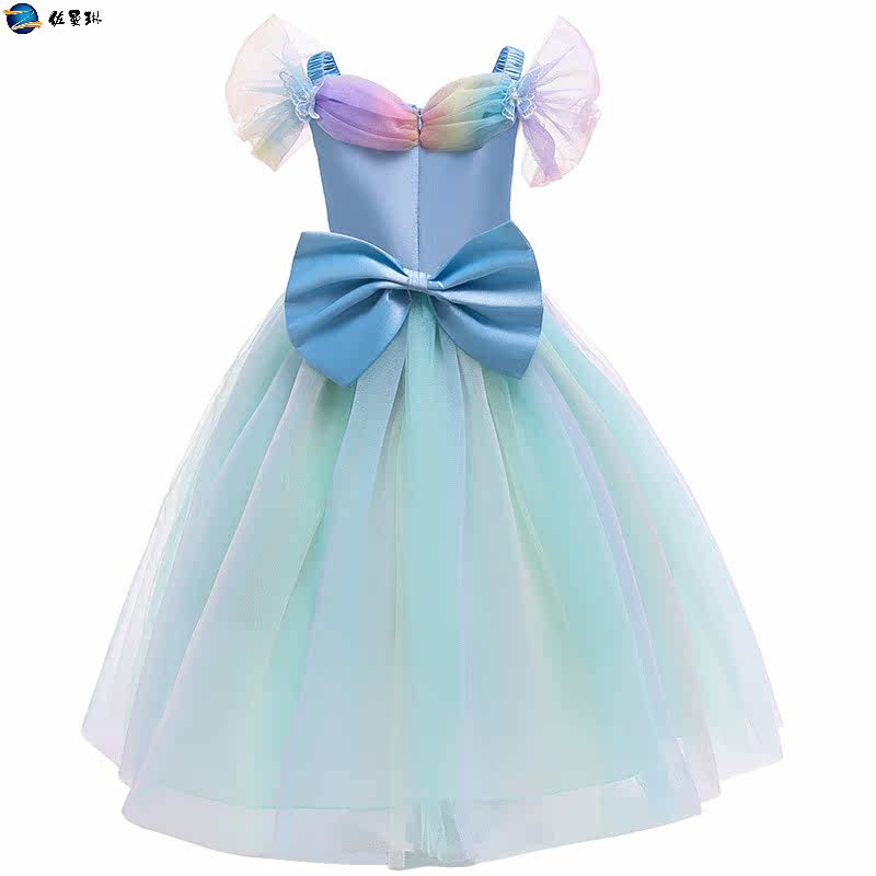 女童灰姑娘米奇圣诞节礼服连衣裙 佐曼琳连衣裙